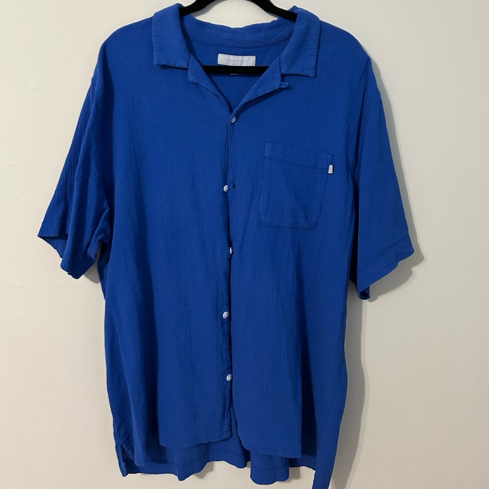 Standard Cloth Blue Gauze Top